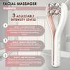 Microcurrent Facial Massager with 3D Roller, 3 Intensity Levels, USBC Rechargeable, Lifting & Toning Tool for Face & Neck, Gentle Contouring & Skincare Absorption view 2
