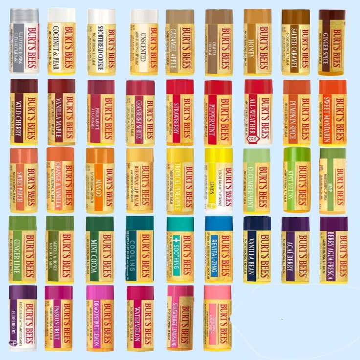 Burt's Bees 10 Count Lip Balm Variety Gift Pack -Stocking Stuffer - Assorted Flavors - Choosen at Random
