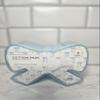 Blue Bow Container of Cotton Pads view 1