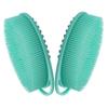 2Pcs Silicone Body Scrubbers Soft Silicone Loofah with Handle Gentle Exfoliating Body Scrubber for Sensitive Skin Women Men Kid Scrubber view 4