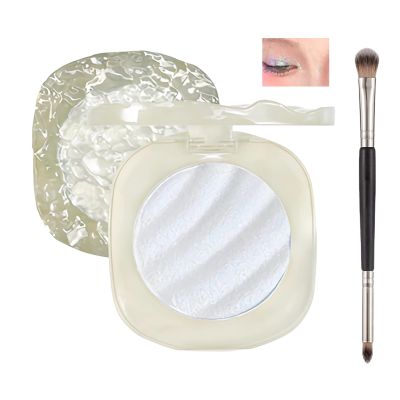 FNOLECY Highlighter Makeup, Face Highlighter Palette Powder with Dual-Ended Brush, Natural Radiant Finish Long Lasting