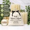 100% Natural Egyptian Loofah Set 3 Large Exfoliating Loofah Sponges + Free Egyptian Face Scrubber + Cotton Storage Bag | Eco-Friendly Body Scrubber | Dead Skin Remover | Bath Sponge for Women & Men view 2