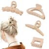Esitrormi 4PCS Large Claw Clips for Women Cute Hair Clips for Thin Thick Hair Matte Non-Slip Clips for Styling Hair Styling Accessories for Women Girls Stocking Stuffers for Teen Girls Women view 1