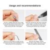 4PCS Nail Care Kit, Cuticle Nipper Set with Nail Lifter Dead Skin Fork Nail File Professional Stainless Steel Manicure Tools for Home view 3
