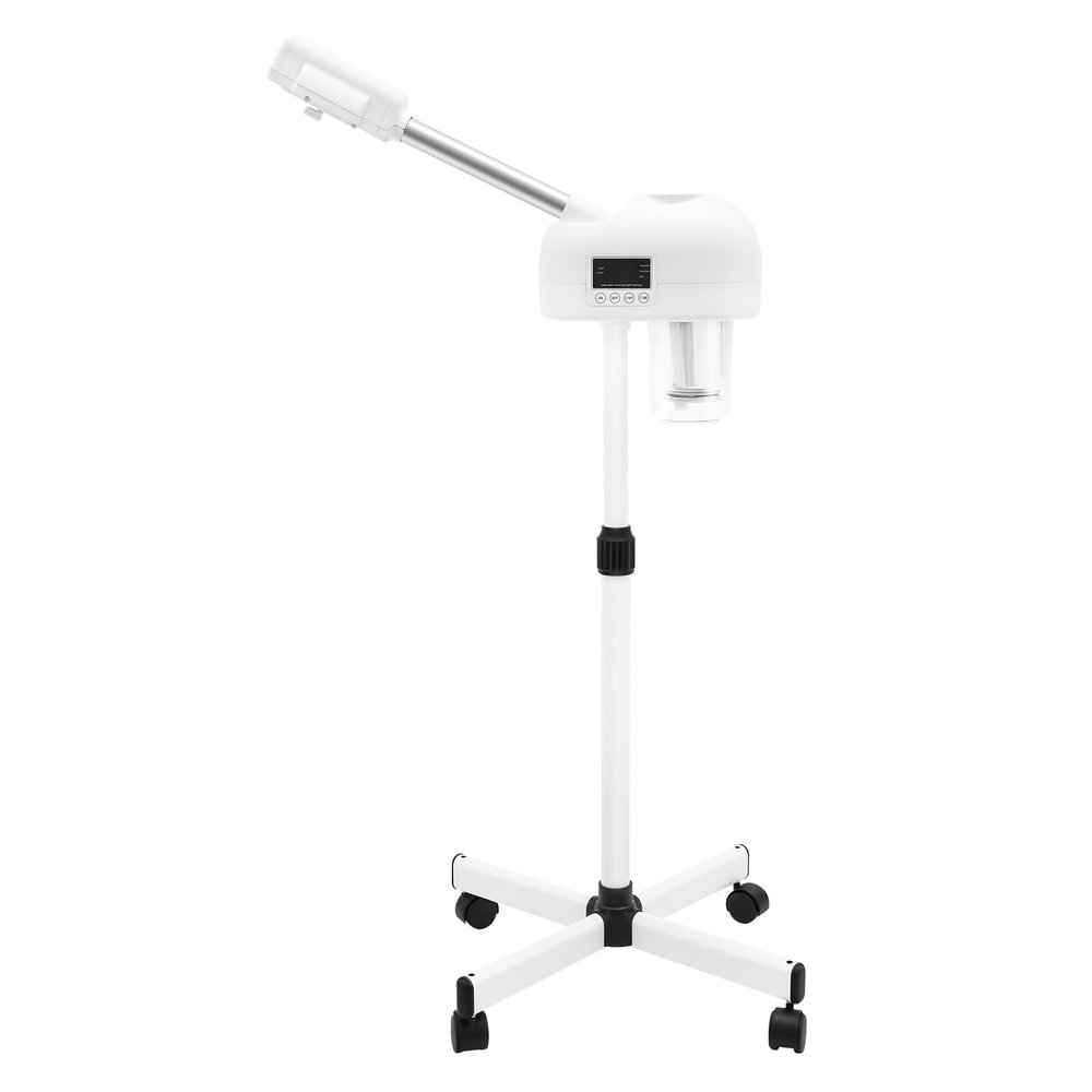 XEJMEOO Facial Steamer, Steamer on Wheels for Facial Professional Skin Care Equipment Mist Face Steamer with Hot Mist Timer Function Adjustable Height for Facial Deep Cleaning Skin Care