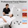 XEJMEOO Facial Steamer, Steamer on Wheels for Facial Professional Skin Care Equipment Mist Face Steamer with Hot Mist Timer Function Adjustable Height for Facial Deep Cleaning Skin Care view 2