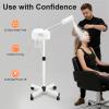 XEJMEOO Facial Steamer, Steamer on Wheels for Facial Professional Skin Care Equipment Mist Face Steamer with Hot Mist Timer Function Adjustable Height for Facial Deep Cleaning Skin Care view 4