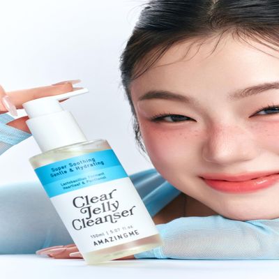 AMAZINGME Clear Jelly Cleanser, Super Soothing Gentle & Hydrating Face Wash with Heartleaf Exosome, Lactobacillus Ferment, Panthenol, 5.07 fl.oz./150ml