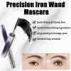 2 PCS Iron Wand Mascara, Metal Wand Mascara, 3D Curling Metal MascaraWand, Clump-Free, Waterproof & Smudge-Proof Formula For Naturally Long, Thick Lashes view 2