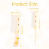 2pcs Baby Hair Comb Set, Yellow Giraffe Mini Fine Tooth & Rat Tail Comb view 2