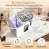5-in-1 Electric Makeup Brush Cleaner & Dryer Machine- Portable Automatic USB Cosmetic Brushes Cleaner Tool with Deep-Clean Silicone Brush for All Size Brushes (Contour, Eyeshadow, Blush) view 3