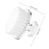 STOBAZA Soft-Bristle Facial Cleaning Brush for Deep Cleansing Gentle Exfoliation Handheld Face Scrubber for Blackhead Removal and Face Massage for Home and Travel Use White view 2