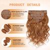 Clip in Hair Extensions Real Human Hair 105 Gram Body Wave Brown Clip in 100% Brazilian Remy Human Hair Extensions 8 Pcs Per Set With 18 Clips 20 Inch view 3