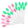24 Pcs Silicone Lip Scrub Brush Exfoliator Tool, Double Sided Lip Scrubber for Men Women Gentle Exfoliating and Soft Cleaning, Lightening for Dark Lips (Pink, Green) view 1