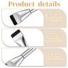 1 Pack Flat Foundation Brush for Liquid Makeup, Thin Mask Brush for Facials, 14CM Angled Design, Buildable Coverage, for Liquid Cream Makeup, Blending, Concealer, Fast Flawless Application (Silver) view 3