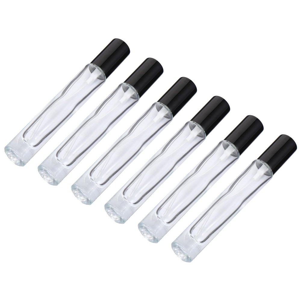 Luxshiny 6 Pack 10ml Glass Perfume Sprayer Bottles for Travel Use