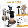 DECHOUS Razor Brush Organizer Stand for Men Wet Shaving Rustproof Razor Holder Bathroom Storage Rack Extends Brush Life Practical Grooming Tool for Husband Boyfriend view 4