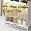 2-Layer Tabletop Cosmetic Storage Box with Transparent Door Skin Care Cabinet Coffee Cup Holder for Room & Living Room Beautiful view 4