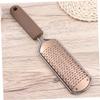DECHOUS Multifunctional Stainless Steel Foot Exfoliator Rose Gold Dead Skin Callus Remover with Hanging Hole for Men and Women Portable Pedicure Tool for Smooth Feet Care view 4