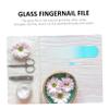 Alipis 2pcs Glass Nail Files for Natural Nails Wear-Resistant Manicure Tools with Smooth Polishing Surface Portable and Reusable for Women view 4