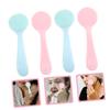DEARMAMY 4pcs Silicone Face Wash Brush for Deep Pore Cleansing and Blackhead Removal Gentle Facial Scrubber for Travel Soft Exfoliator for Daily Skincare Routine view 2