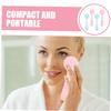 DEARMAMY 4pcs Silicone Face Wash Brush for Deep Pore Cleansing and Blackhead Removal Gentle Facial Scrubber for Travel Soft Exfoliator for Daily Skincare Routine view 4