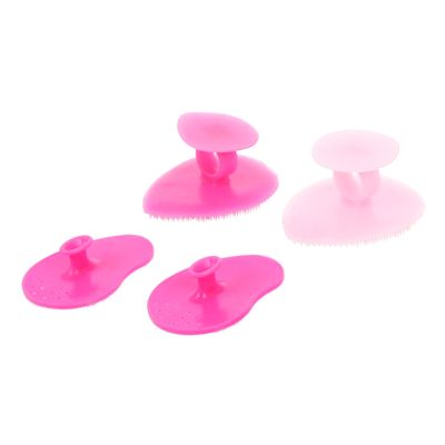 Alipis 4pcs Silicone Facial Cleansing Brush Manual Soft Silicone Skin Care Scrubber for Deep Pore Cleaning and Gentle Exfoliation Suitable for All Skin Types Random Colors Random Color