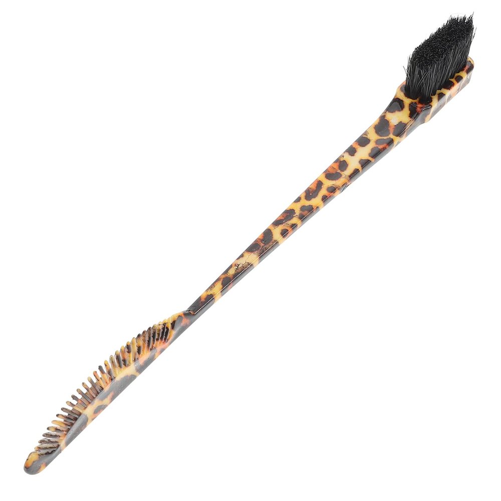 NOLITOY Portable Dual-ended Eyebrow Brush with Comb for Grooming and Shaping Compact Makeup Applicator Tool for Natural Brow Definition and Hair Styling the Go