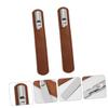 Luxshiny 2Sets Practical Double-Sided Stainless Steel Nail File Set with Case Manicure Pedicure Tools for Natural Fingernails and Toenails Nail Art Accessory for Smooth Polishing view 3