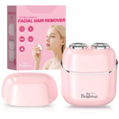 Facial Hair Removal for Women - Painless Electric Face Shaver for Peach Fuzz & Sensitive Skin, USB-C Rechargeable Hair Remover for Upper Lip & Chin,IPX7 Mini Portable for Smooth Skin at Home & Travel