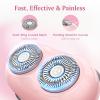 Facial Hair Removal for Women - Painless Electric Face Shaver for Peach Fuzz & Sensitive Skin, USB-C Rechargeable Hair Remover for Upper Lip & Chin,IPX7 Mini Portable for Smooth Skin at Home & Travel view 3