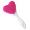 Alipis Silicone Facial Cleansing Brush Heart-Shaped Soft Face Washing Brush for Women Portable Deep Skin Cleanser Exfoliating Tool Cute Design view 1