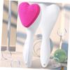 Alipis Silicone Facial Cleansing Brush Heart-Shaped Soft Face Washing Brush for Women Portable Deep Skin Cleanser Exfoliating Tool Cute Design view 3