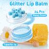 24 Pcs Winter Christmas Party Favors Glitter Snowflake Lip Balm Christmas Honey Scented Lip Gloss Wonderland Party Gifts for Winter Holiday Exchange Prizes Stockings Stuffers view 2