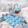 24 Pcs Winter Christmas Party Favors Glitter Snowflake Lip Balm Christmas Honey Scented Lip Gloss Wonderland Party Gifts for Winter Holiday Exchange Prizes Stockings Stuffers view 4