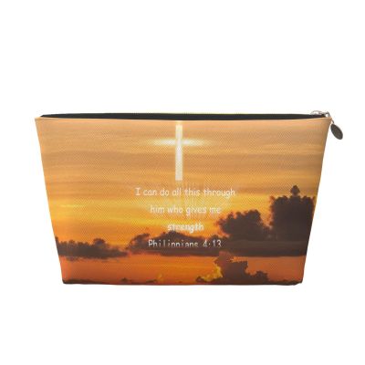 ASYG Jesus Cosmetic Bag Bible Makeup Bag Christian Cosmetic Travel Bag For Women Men