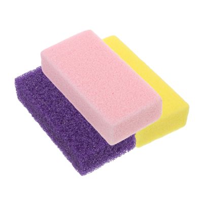 Beaupretty 3pcs Foot Pumice Stone Double-Sided Heel Scrubber Stone for Dead Skin and Callus Removal PU Foam Foot Care Tool with Coarse and Fine Exfoliating Surfaces for Cracked Heels and