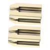 VALICLUD 2pcs Gold Eyebrow Pencil Sharpener with Flat Tip Carving Guide Tool for Microblading Practice Rust-Resistant Makeup Sharpener Portable for Home and Travel Use view 1