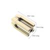VALICLUD 2pcs Gold Eyebrow Pencil Sharpener with Flat Tip Carving Guide Tool for Microblading Practice Rust-Resistant Makeup Sharpener Portable for Home and Travel Use view 2