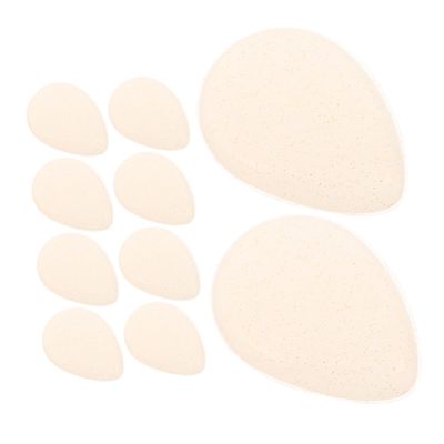 PartyKindom 10pcs Clear Silicone Makeup Sponge for Face Powder and Foundation Application Non-absorbent Puff Pads with Ergonomic Grip Skin-friendly Soft Applicators for Precise Blending and