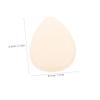 PartyKindom 10pcs Clear Silicone Makeup Sponge for Face Powder and Foundation Application Non-absorbent Puff Pads with Ergonomic Grip Skin-friendly Soft Applicators for Precise Blending and view 2