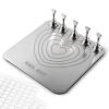 TADOPRO Nail Stand for Press Ons, Nail Holder for Painting Nails, Press on Nail Stand for Nail Art with Magnetic Metal Base 200pcs Double-sided Tape Nail Art Home DIY & Salon Use(sliver01) view 1