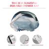 Aircraft Fighter Jets Shower Cap for Women Reusable Waterproof Shower Bonnet Double Layer Large Bath Cap Washable Elastic Band Bath Hair Hat for Long Hair, Braids, Men view 4