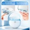 3-in-1 Automatic Electric Nail Clipper for Kids Baby, 3 Speeds Strong Power Electric Nail Trimmers with Polishing, Led Light, Clips Storage, Rechargeable Smart Toenail Clippers Nail Cutter view 3