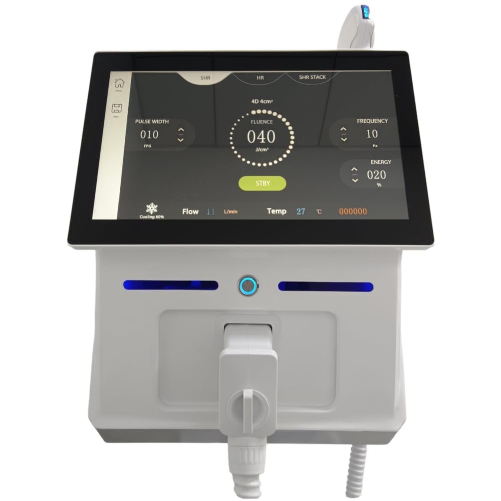 Home Salon Hair Removal Device, Painless Cool Feeling for Permanent Hair Reduction on Face & Body for Women & Men