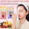 Lulesi 12 Pack Fruit Face Mask for Kids, Spa Party Supplies for Girls, Skin Care for Kids, Moisturizing Face Masks Skin Care, Facial Mask Bulk, Christmas Gifts, Slumber Party Supplies for Girls view 2