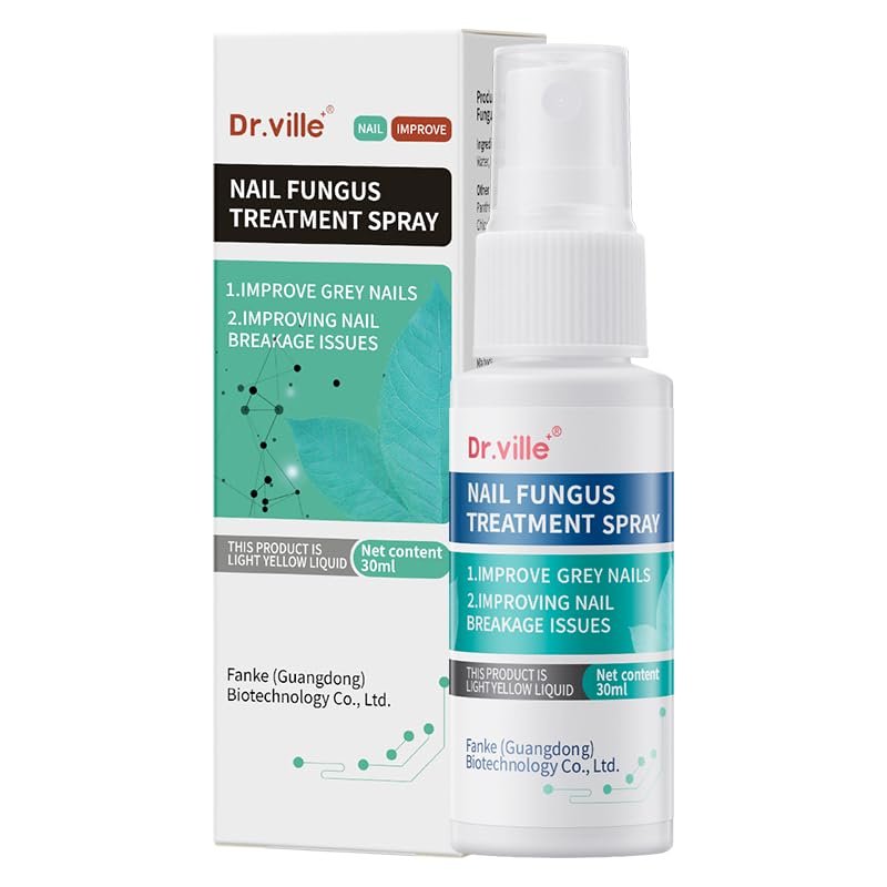Dr.Ville Nail Repair & Nourishing Spray  Lightweight Formula for Shiny, Stronger-Looking, and Well-Groomed Nails