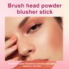 ZAIDOC Facial Blush Stick with Brush, Creamy Lip & Cheek Color with Caesalpinia Sappan Extract, Pearl Orange view 3