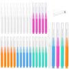 40 Pcs Shower Head Cleaner Tool Set, 30 Pcs Shower Head Cleaning Brush, and 10 Unclogging Pins with Storage Boxes, Cleaner Picks for Small Hole Anti-Clogging Nozzle Household Bathroom Kitchen view 1