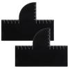 2Pcs Enhancement Card for Barbers with Measurement Indicators, Color Spray Edge Hair Liner Card Hairline Shaping Tool Reusable Spray Edge Hairline Shaping and Line Up Tool view 1